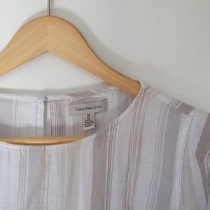 Calvin Klein - Striped Top Medium
